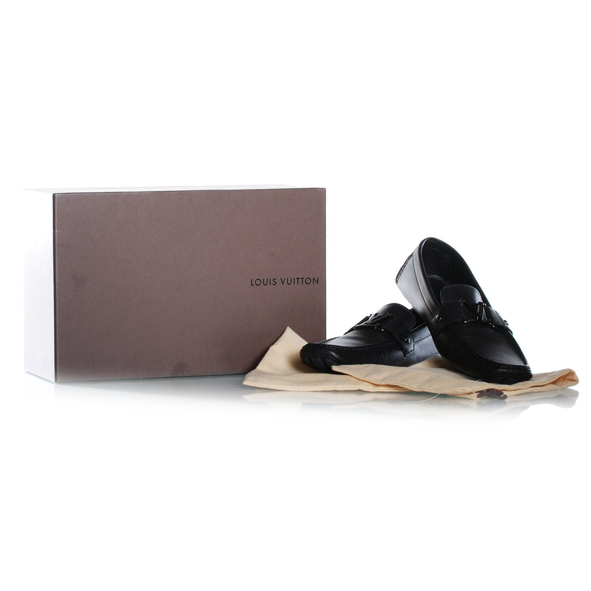Louis Vuitton Leather Monte Carlo Loafers 10 Black 5 of 9