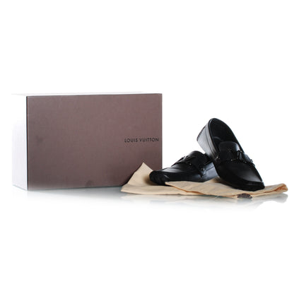 Louis Vuitton Leather Monte Carlo Loafers 10 Black 5 of 9