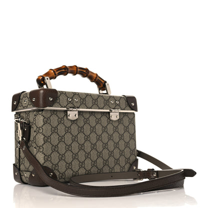 Gucci GG Supreme Monogram Globe-Trotter Beauty Case Brown 3 of 9