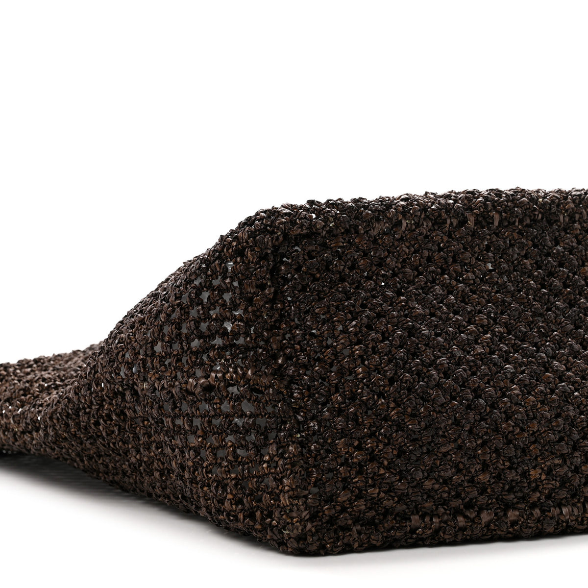 Raffia Barn Tote  Dark Brown