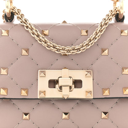 Valentino Garavani Nappa Micro Rockstud Spike Shoulder Bag Poudre 8 of 11