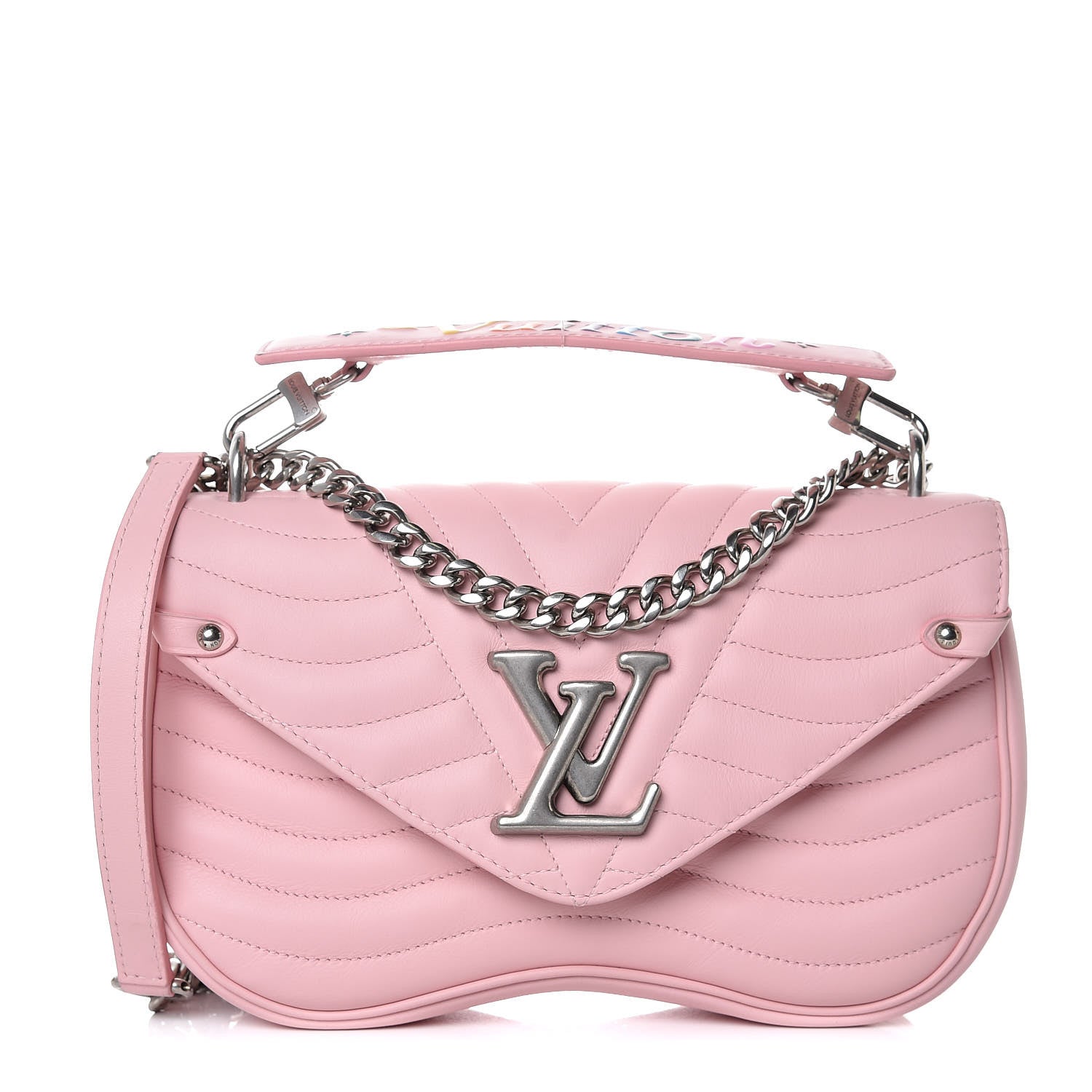 Louis Vuitton Calfskin New Wave Chain MM Smoothie Pink 1 of 8