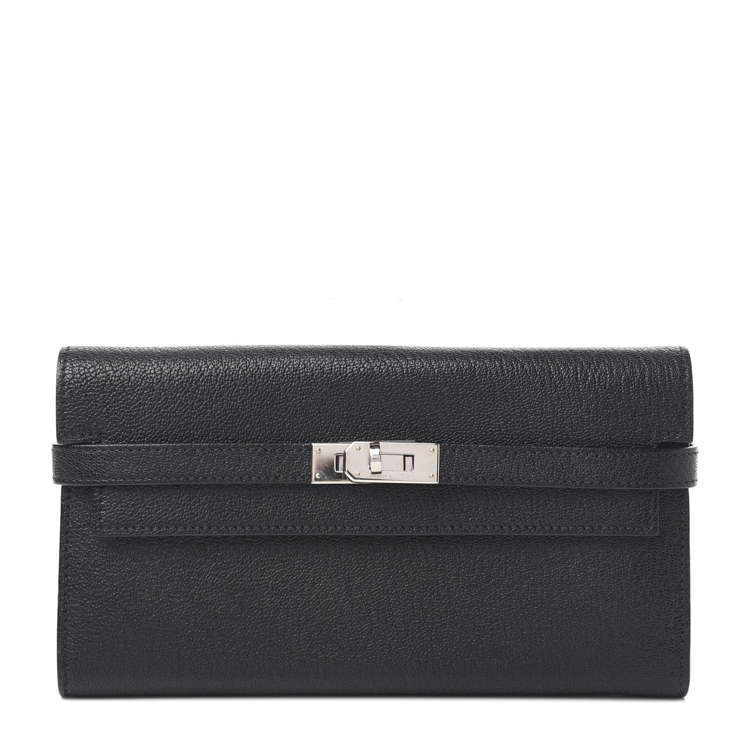 Chevre Mysore Kelly Longue Wallet Black