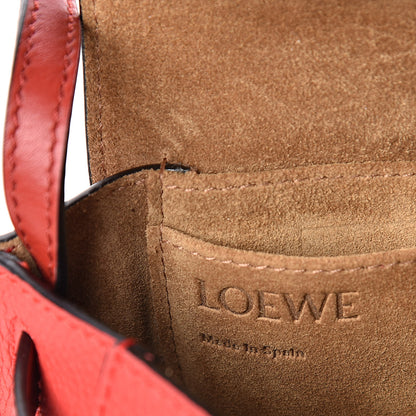Loewe Grained Calfskin Mini Gate Crossbody Bag Scarlet Burnt Red 6 of 9