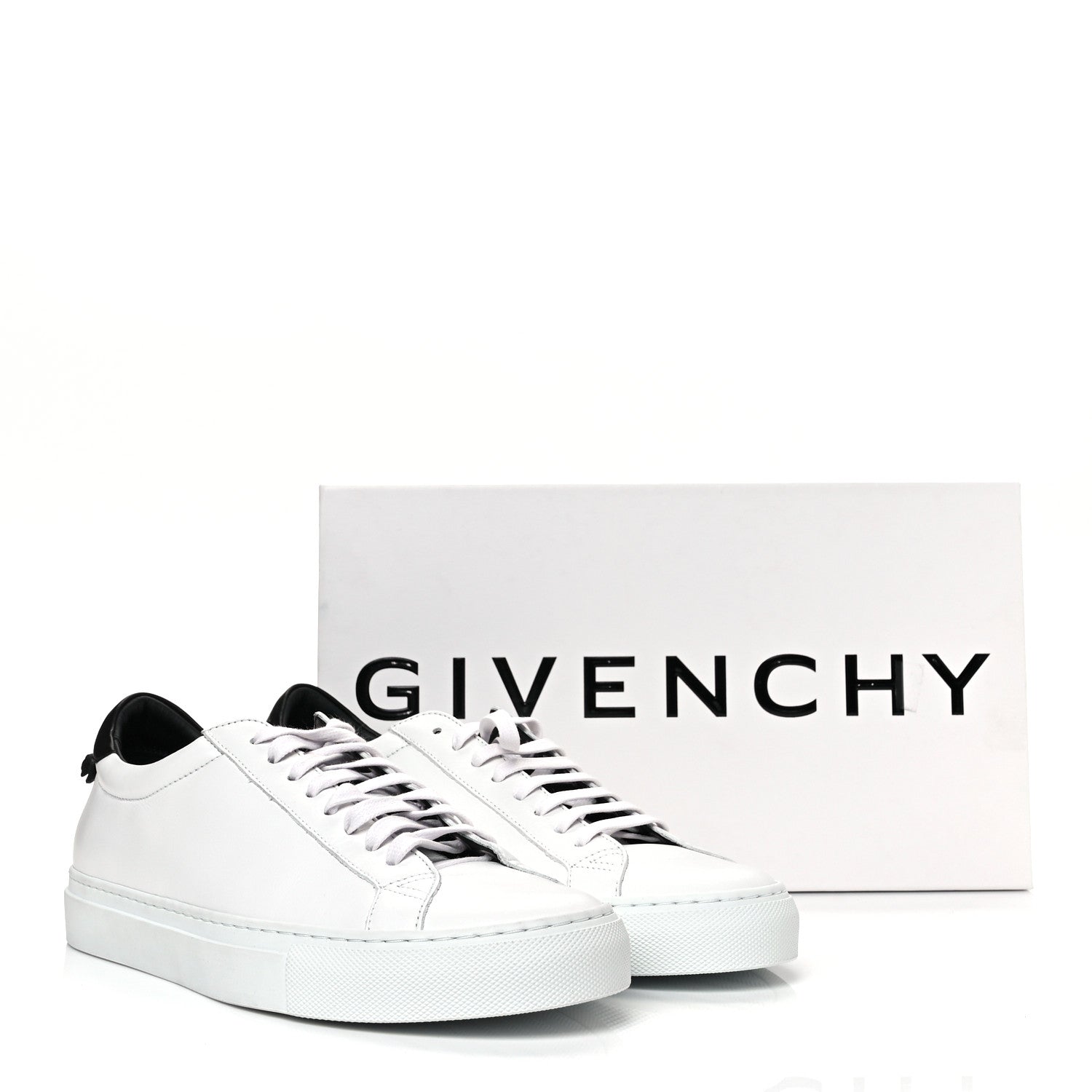 Givenchy Calfskin Womens Urban Street Sneakers 41 White Black 8 of 8