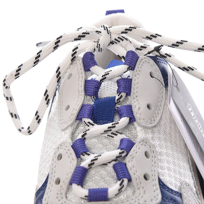 Balenciaga Mesh Nubuck Womens Triple S Sneakers 38 White Bleu Violet 9 of 12
