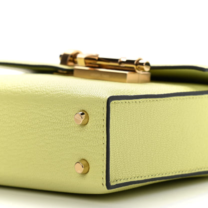 Hermes Chevre Mysore Mini Verrou Chaine Bag Jaune Bourgeon 9 of 12