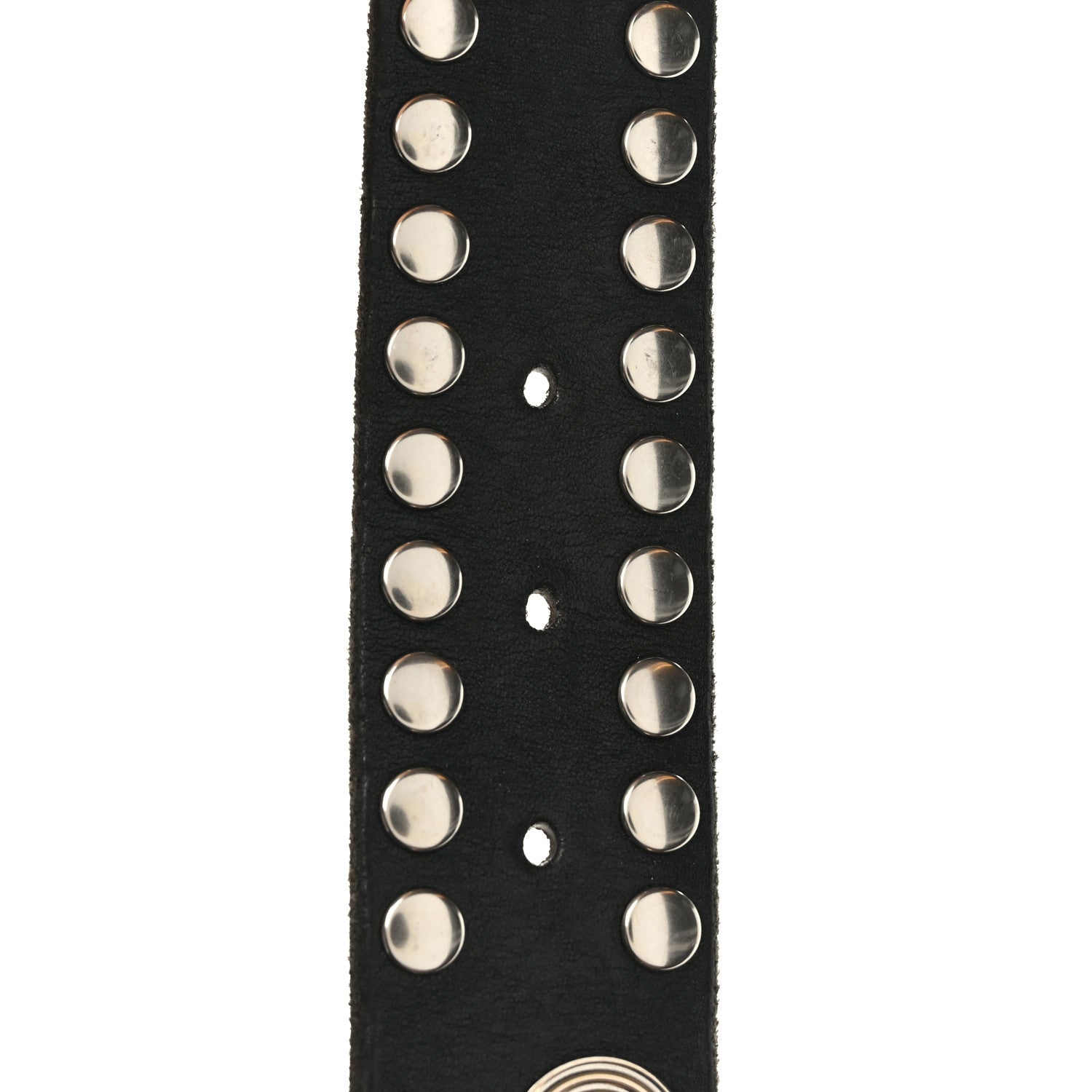 Gucci Calfskin Studded Double G 40mm Belt 80 32 Black 5 of 6