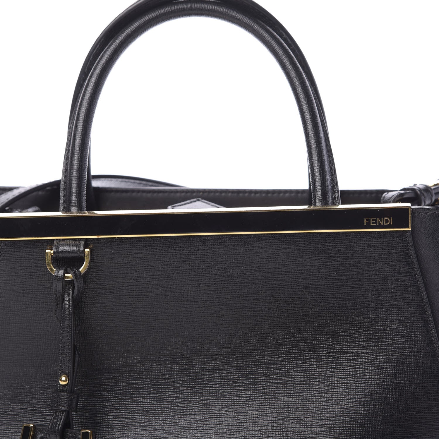 Fendi Vitello Elite Petite 2Jours Tote Black 10 of 10