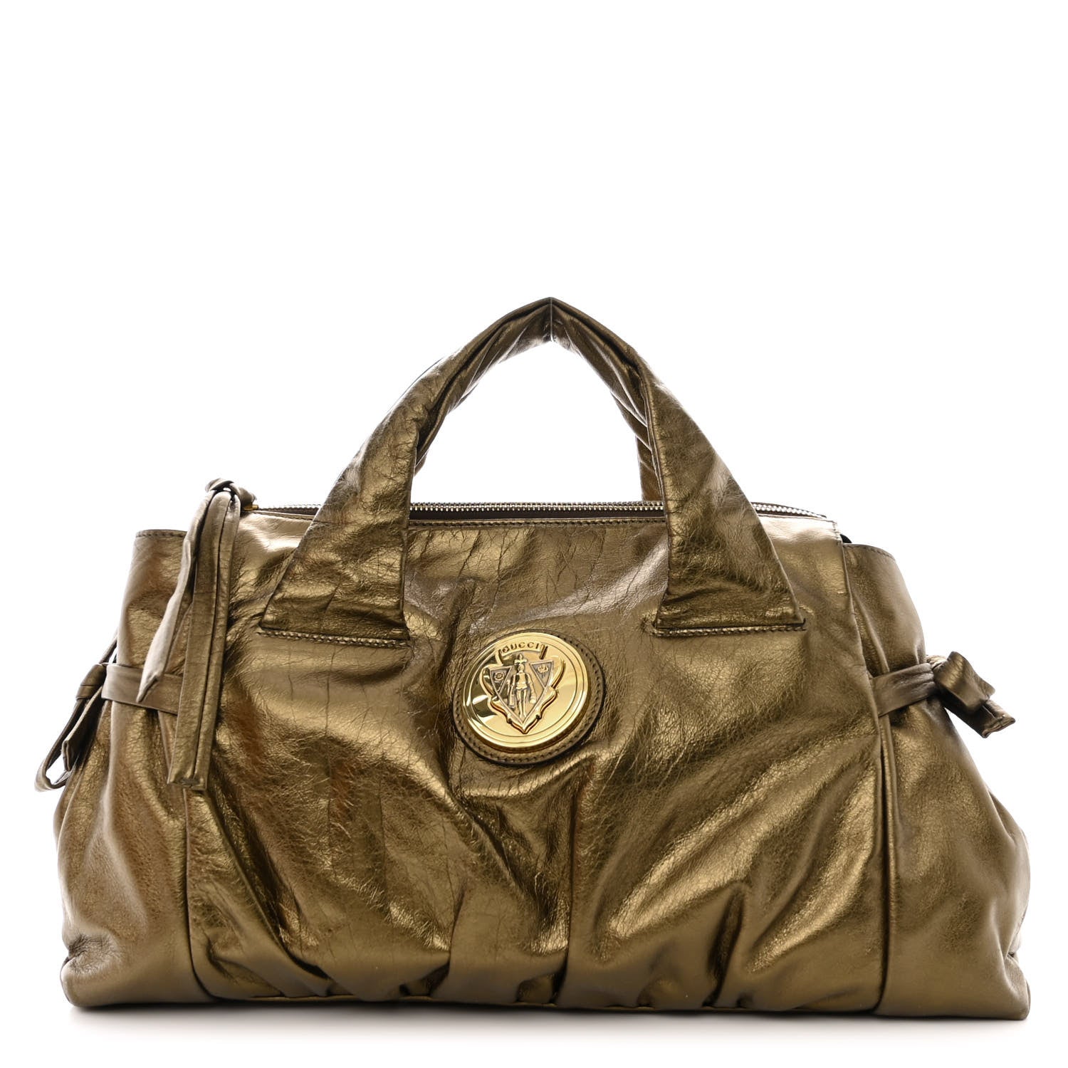 Gucci Metallic Medium Hysteria Tote Bronze 1 of 11
