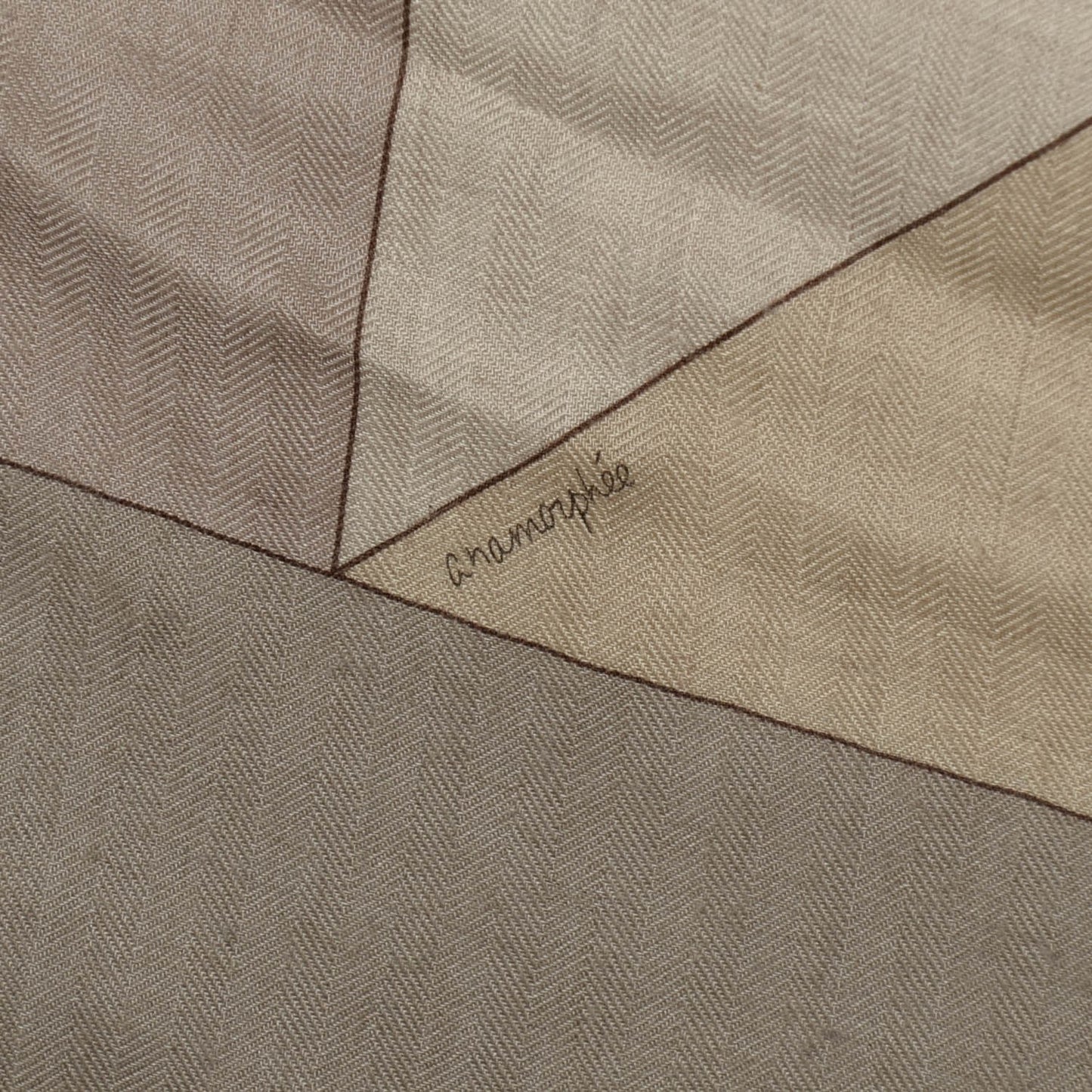 Cashmere Silk Perspective Cavaliere 140 Shawl Beige Caramel Brun