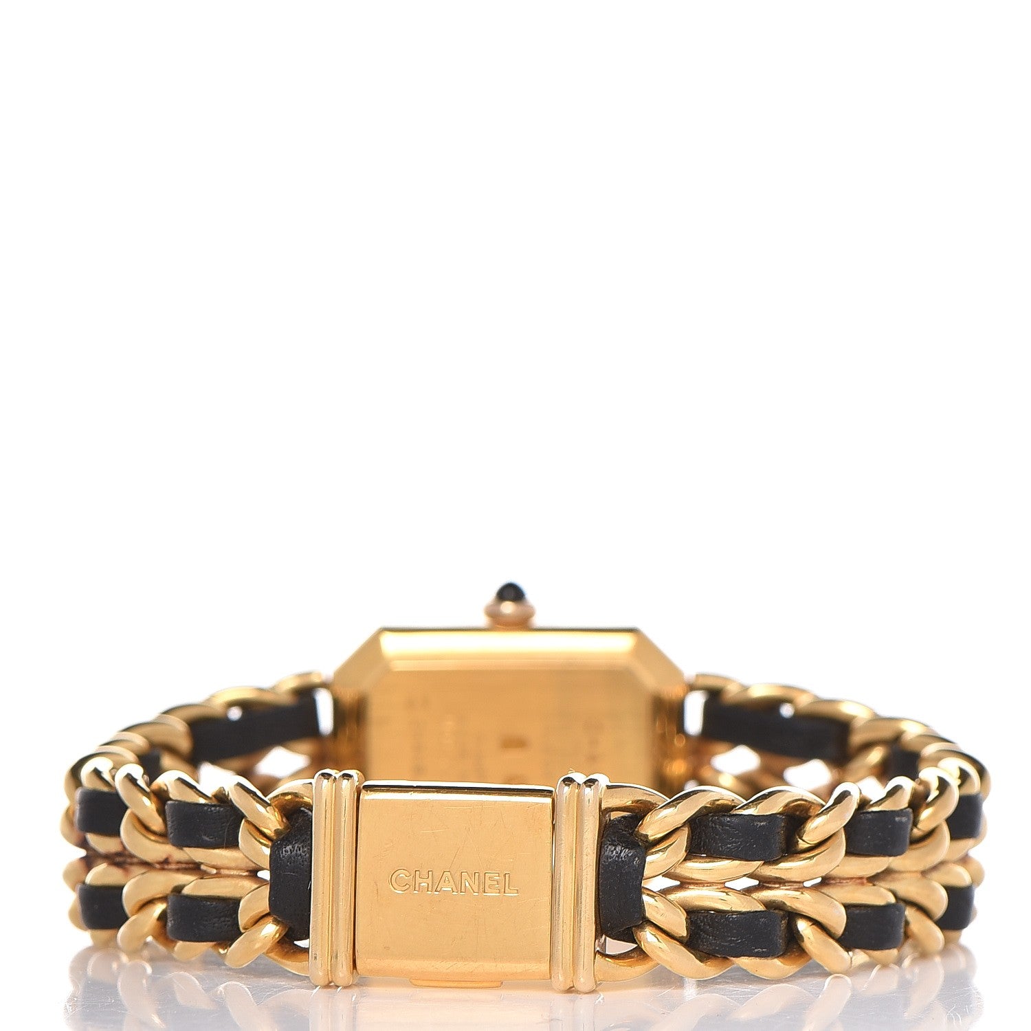 Chanel Stainless Steel Lambskin 20mm Chain Premiere Quartz Watch Gold M 4 of 6