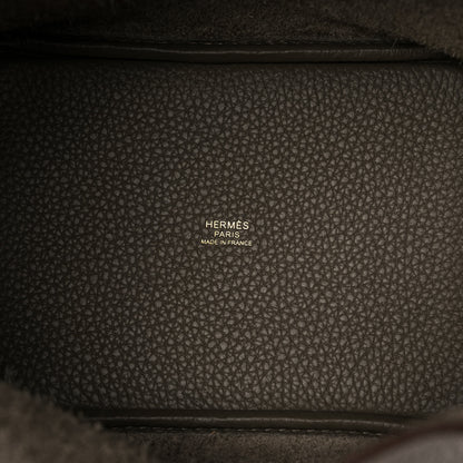 Hermes Taurillon Clemence Picotin Lock 18 PM Etoupe 6 of 9