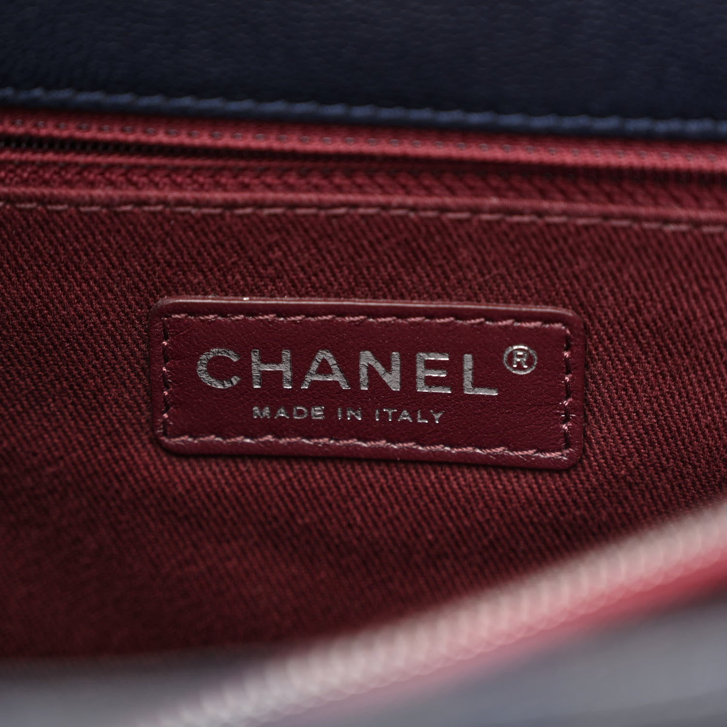 Chanel Caviar Quilted Large Coco Handle Flap Navy 6 of 12