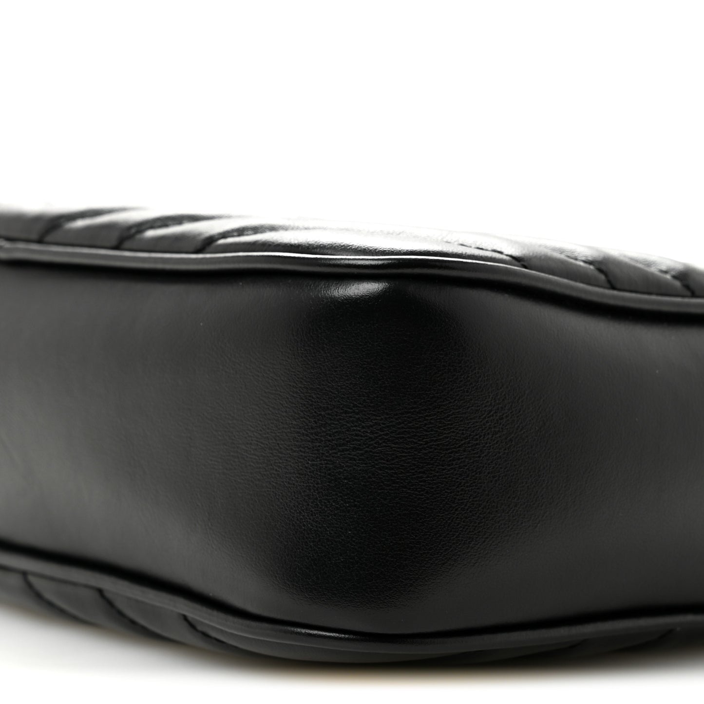 Calfskin Matelasse Monogram Monochrome Lou Camera Bag Black