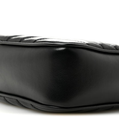 Saint Laurent Calfskin Matelasse Monogram Monochrome Lou Camera Bag Black 10 of 12