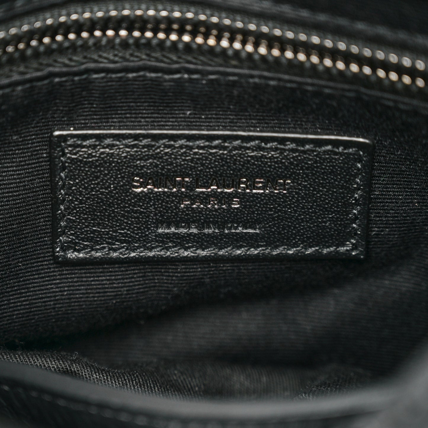 Crinkled Calfskin Matelasse Monogram Niki Chain Wallet Dark Smog