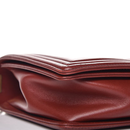 Chanel Lambskin Quilted New Medium Boy Flap Burgundy 8 of 10