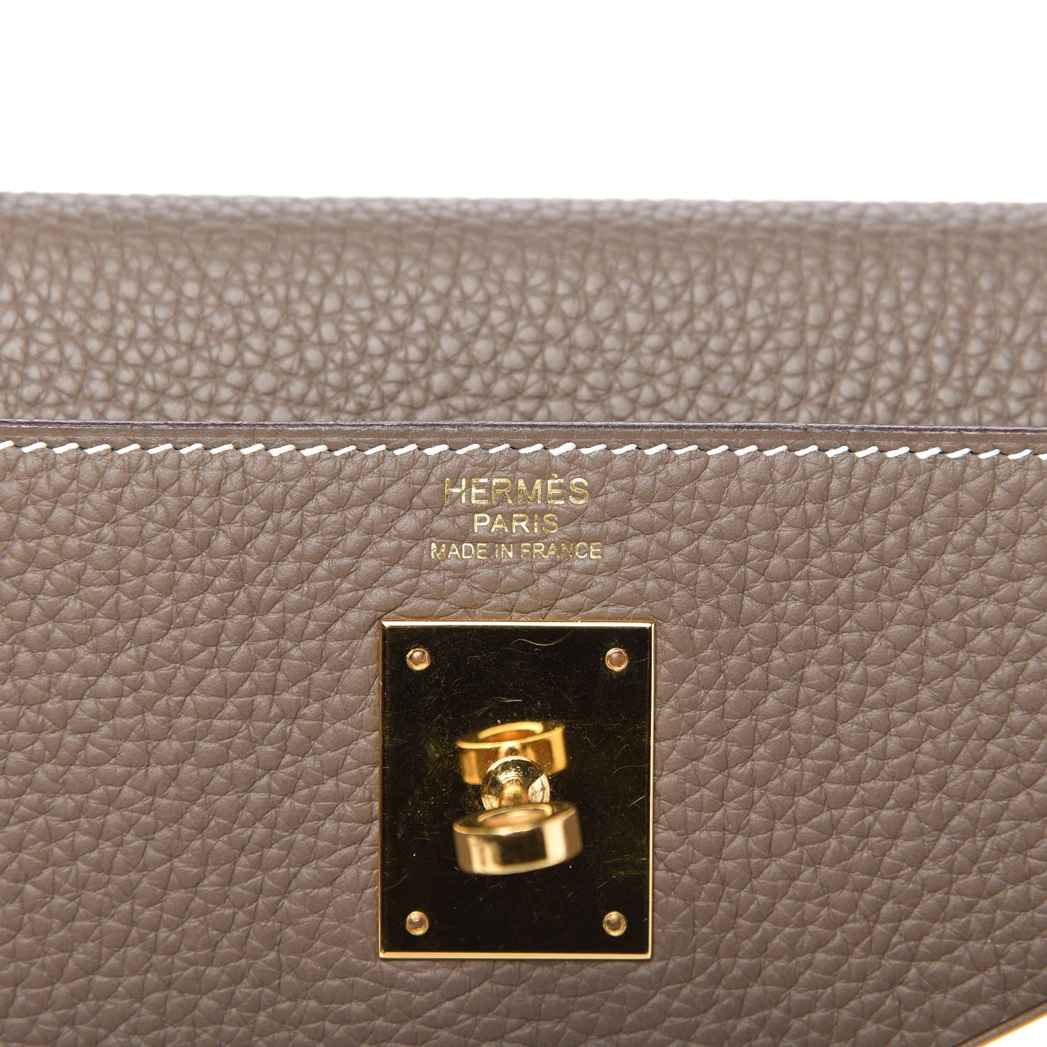 Hermes Togo Kelly Retourne 32 Etoupe 8 of 10