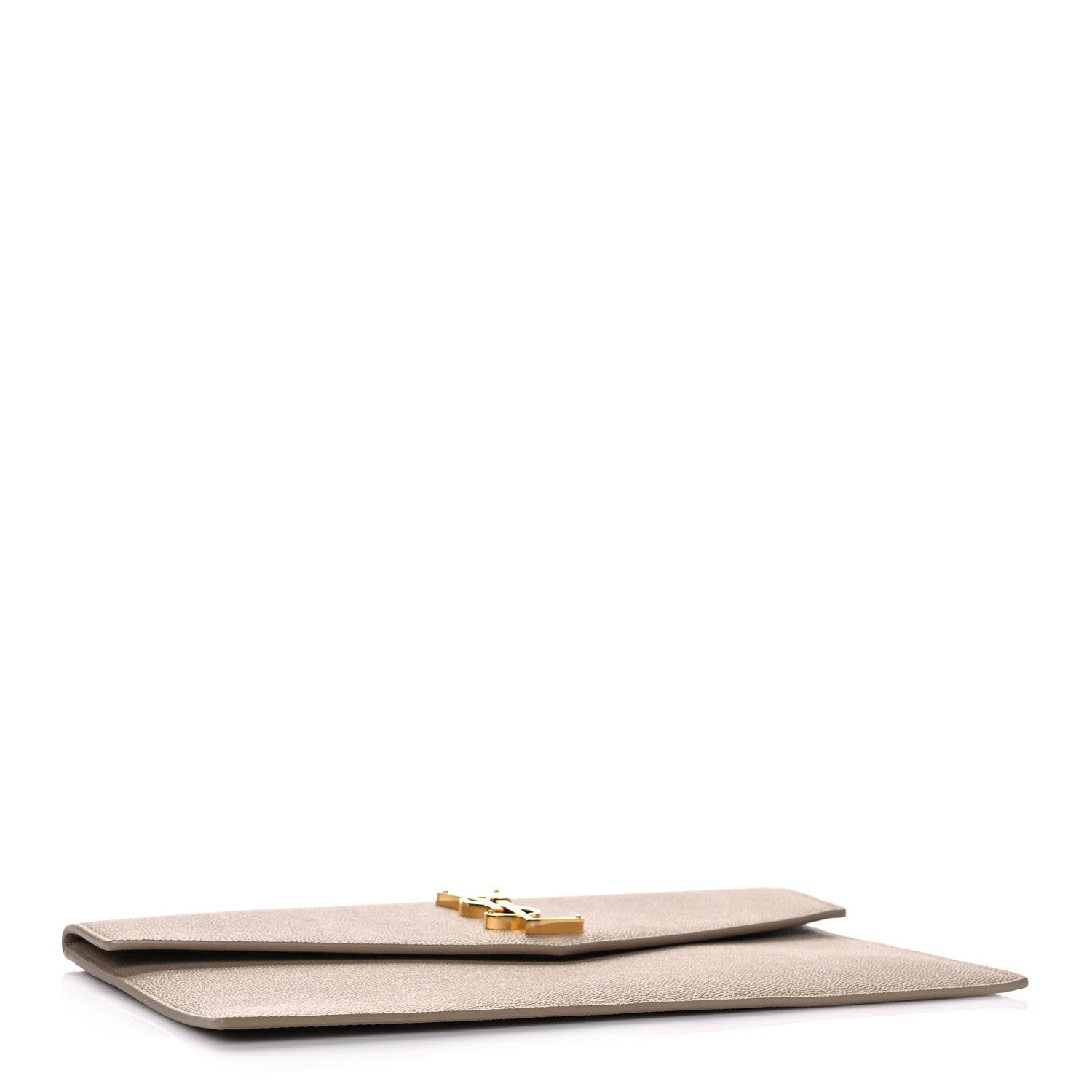 Saint Laurent Grain De Poudre Uptown Pouch Dark Beige 4 of 8