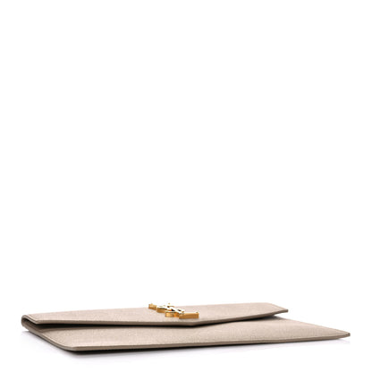 Saint Laurent Grain De Poudre Uptown Pouch Dark Beige 4 of 8