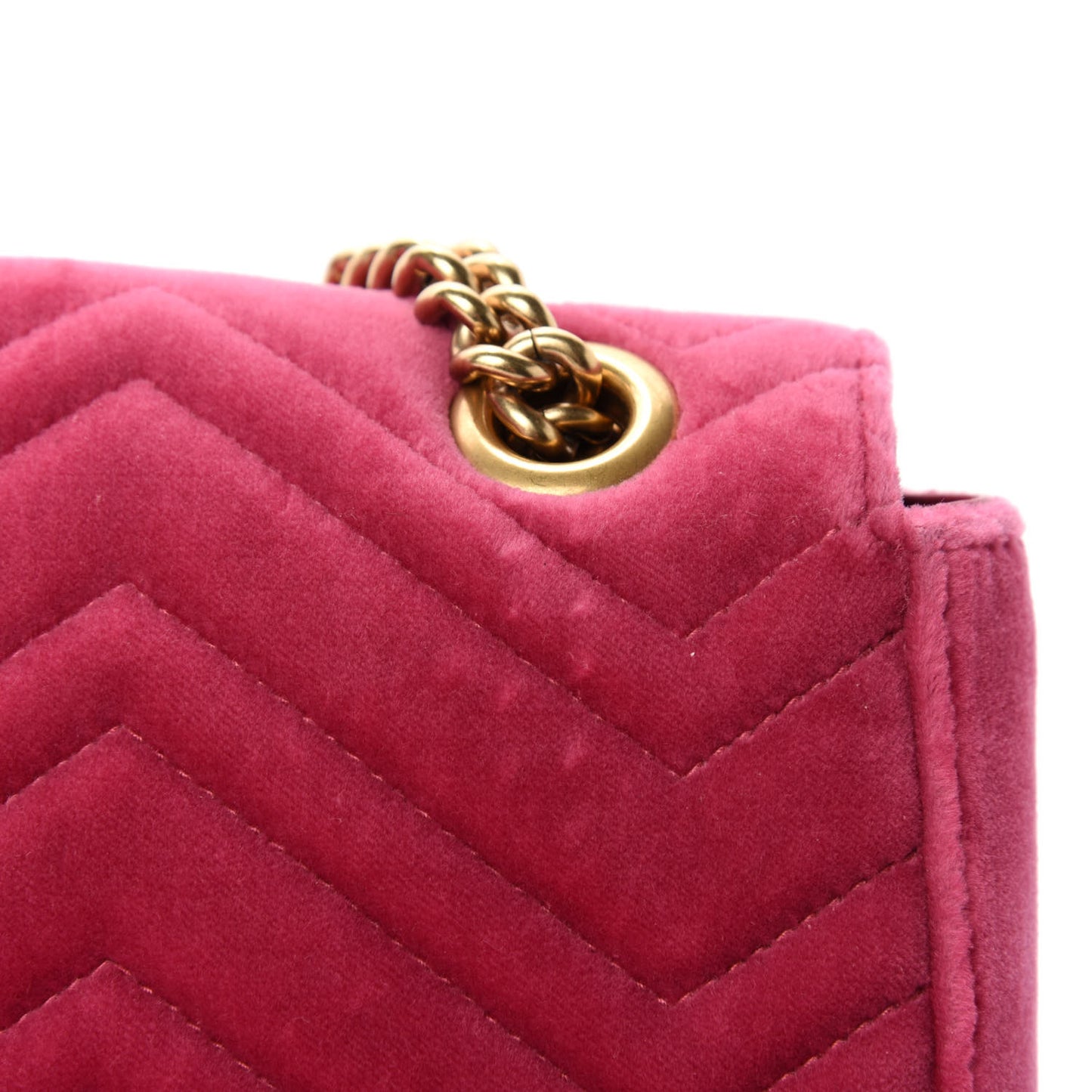 Velvet Matelasse Blind for Love Embroidered Medium GG Marmont Shoulder Bag Light Raspberry Rose Multicolor