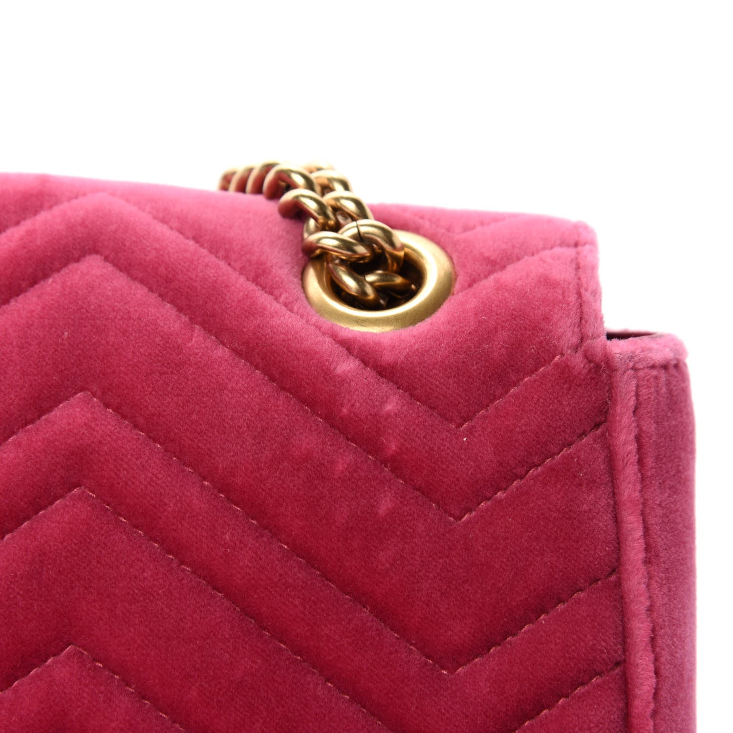 Gucci Velvet Matelasse Blind for Love Embroidered Medium GG Marmont Shoulder Bag Light Raspberry Rose Multicolor 7 of 12