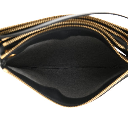 Celine Lambskin Small Trio Crossbody Bag Black 5 of 9