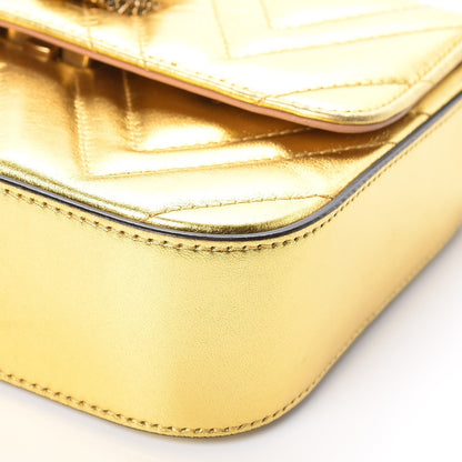 Gucci Metallic Nappa Matelasse Broadway Shoulder Bag Gold 10 of 17