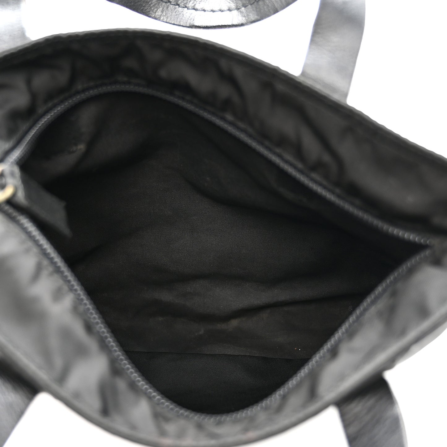 Tessuto Nylon Mini Shopping Tote Black