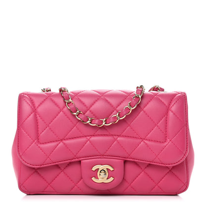 Chanel Lambskin Quilted Mini Mademoiselle Chic Flap Pink 1 of 10