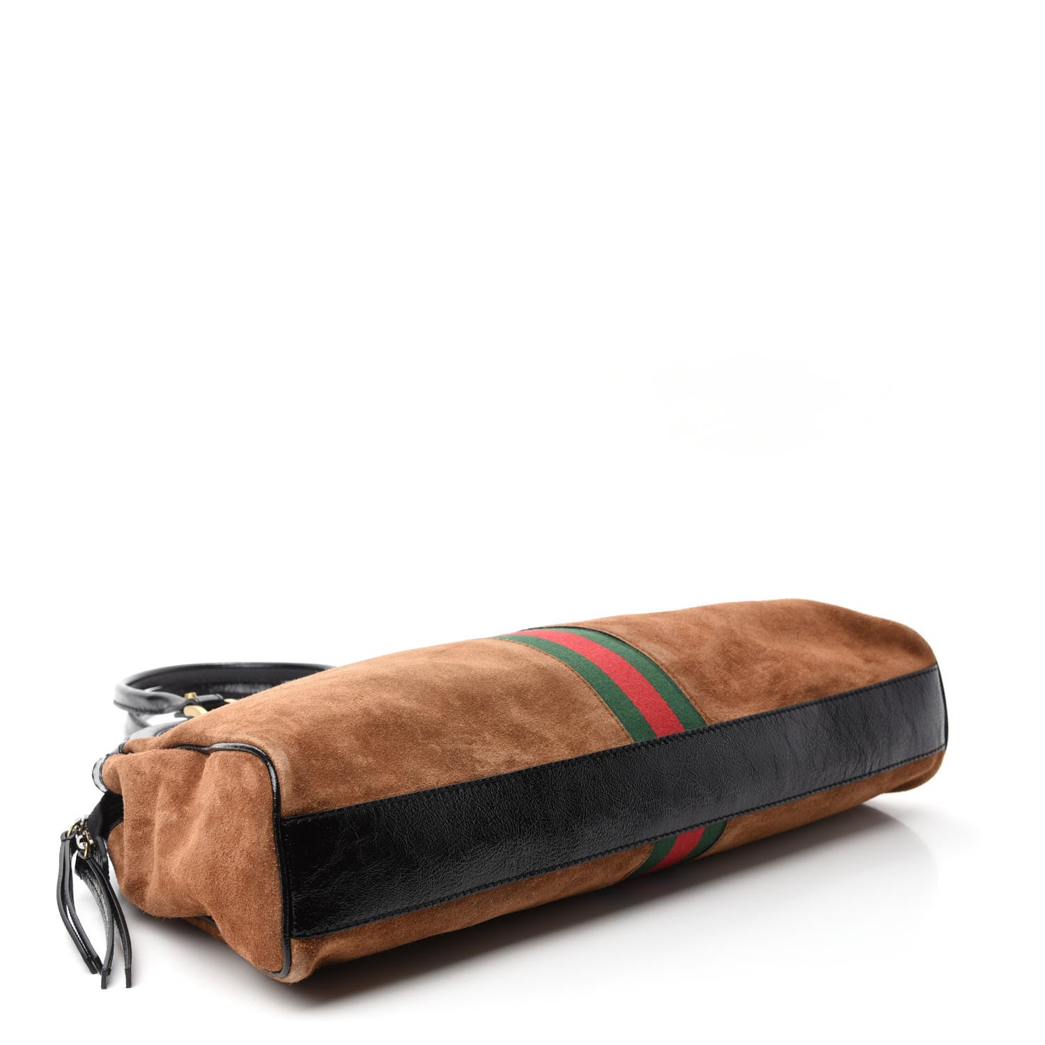 Gucci Suede Ophidia Large Re(Belle) Top Handle Bag Nocciola Black 4 of 13