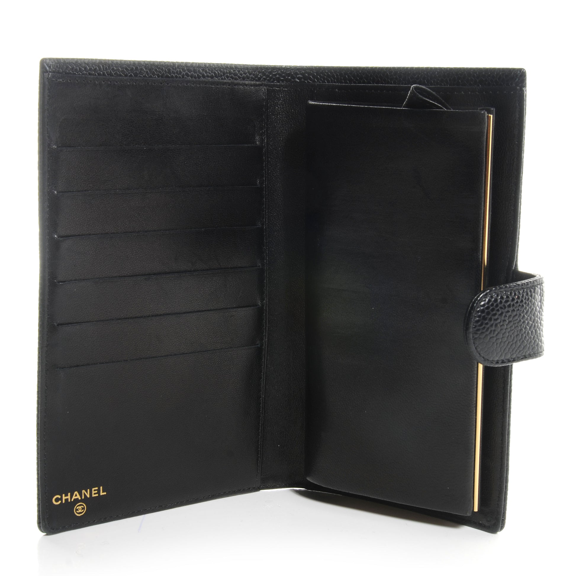 Chanel Caviar CC Wallet Black 6 of 10