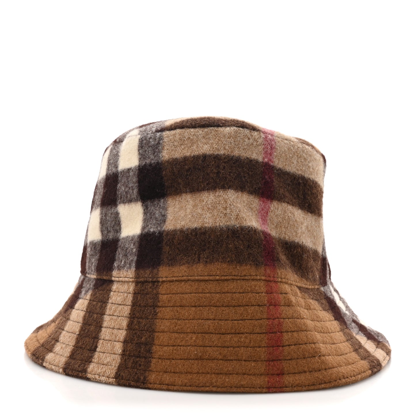 Wool Check Bucket Hat L