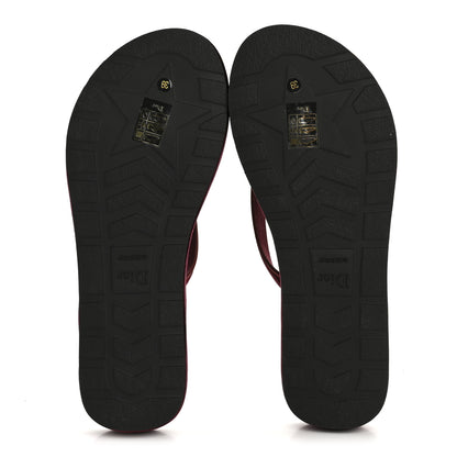 Christian Dior Velvet Diorsea Thong Sandals 39 Scarlet 6 of 10