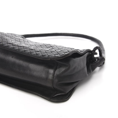 Bottega Veneta Nappa Intrecciato Shoulder Bag Black 10 of 11