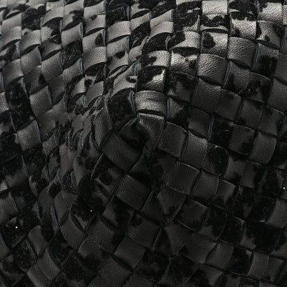 Bottega Veneta Nappa Velours Intrecciato Large Cabat Black 7 of 10