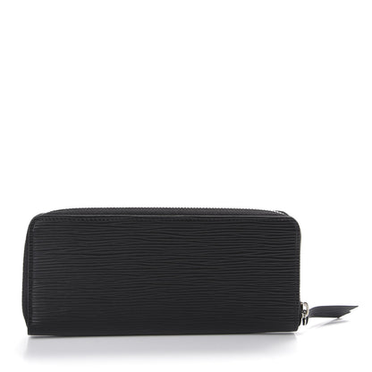 Louis Vuitton Epi Clemence Wallet Black 2 of 8