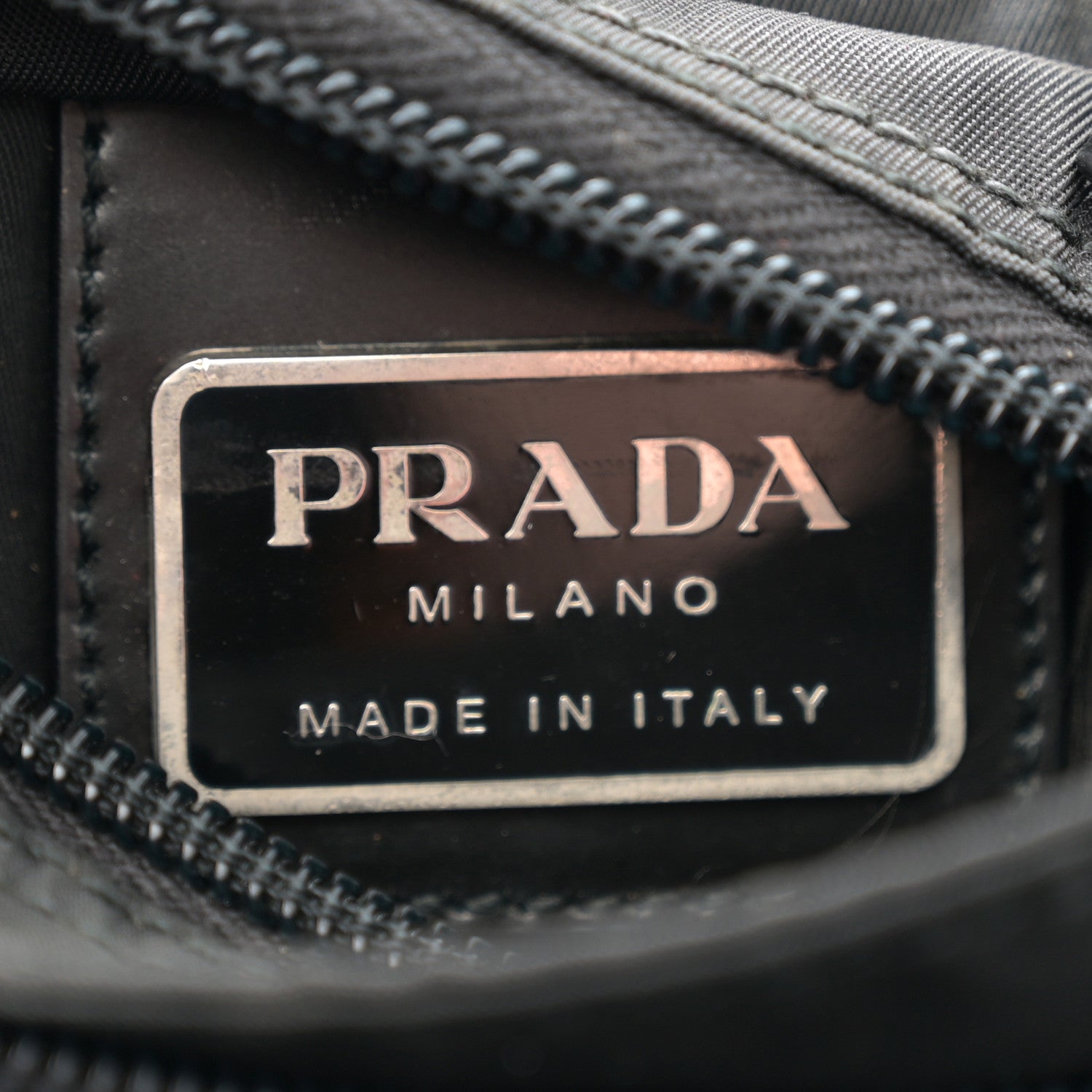 Prada Nylon Small Flat Messenger Bag Black 6 of 11
