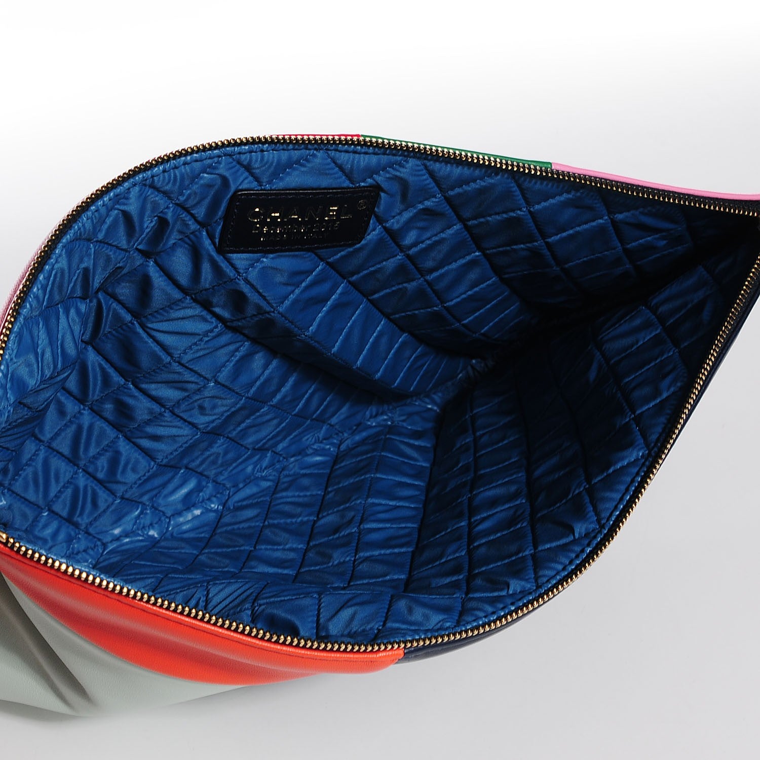 Chanel Lambskin Patchwork Pouch Multicolor 5 of 8