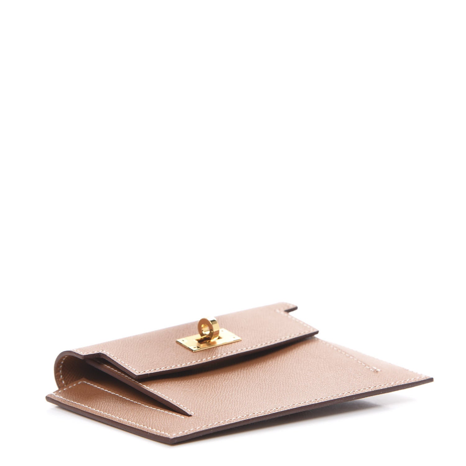 Hermes Epsom Kelly Pocket Compact Wallet Gold 3 of 7