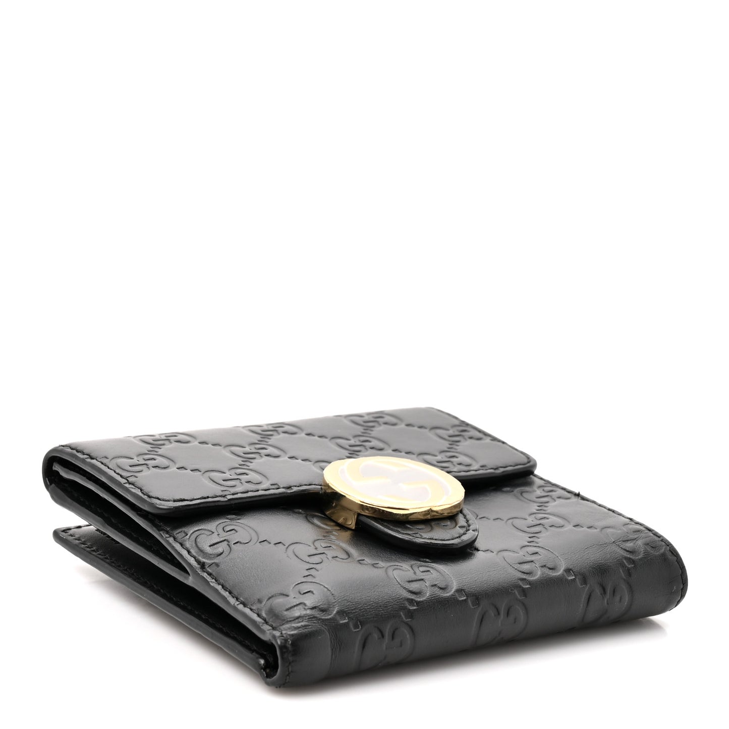 Guccissima Interlocking G French Wallet Black