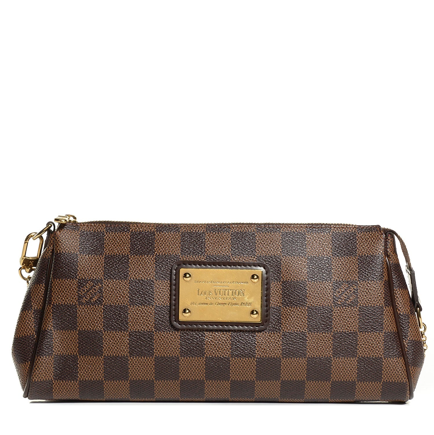 Louis Vuitton Damier Ebene Eva Clutch 1 of 8