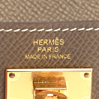 Hermes Epsom Kelly Pocket Compact Wallet Etoupe 7 of 8