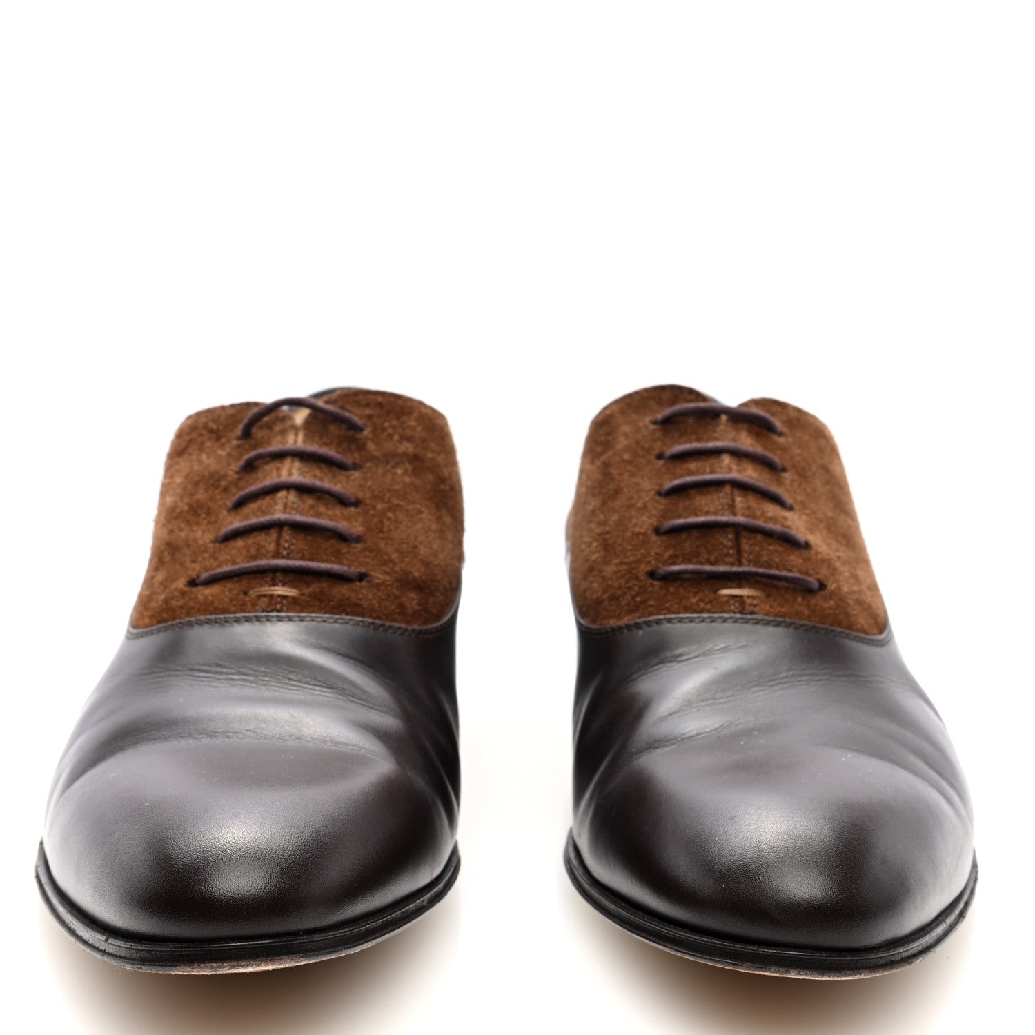 Gucci New Waxed Calfskin Supersofty Oxfords 9 Cocoa Brown Sugar 4 of 9