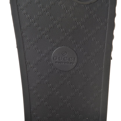Gucci Rubber Matelasse Mens Slide Sandals 7 Black 6 of 7