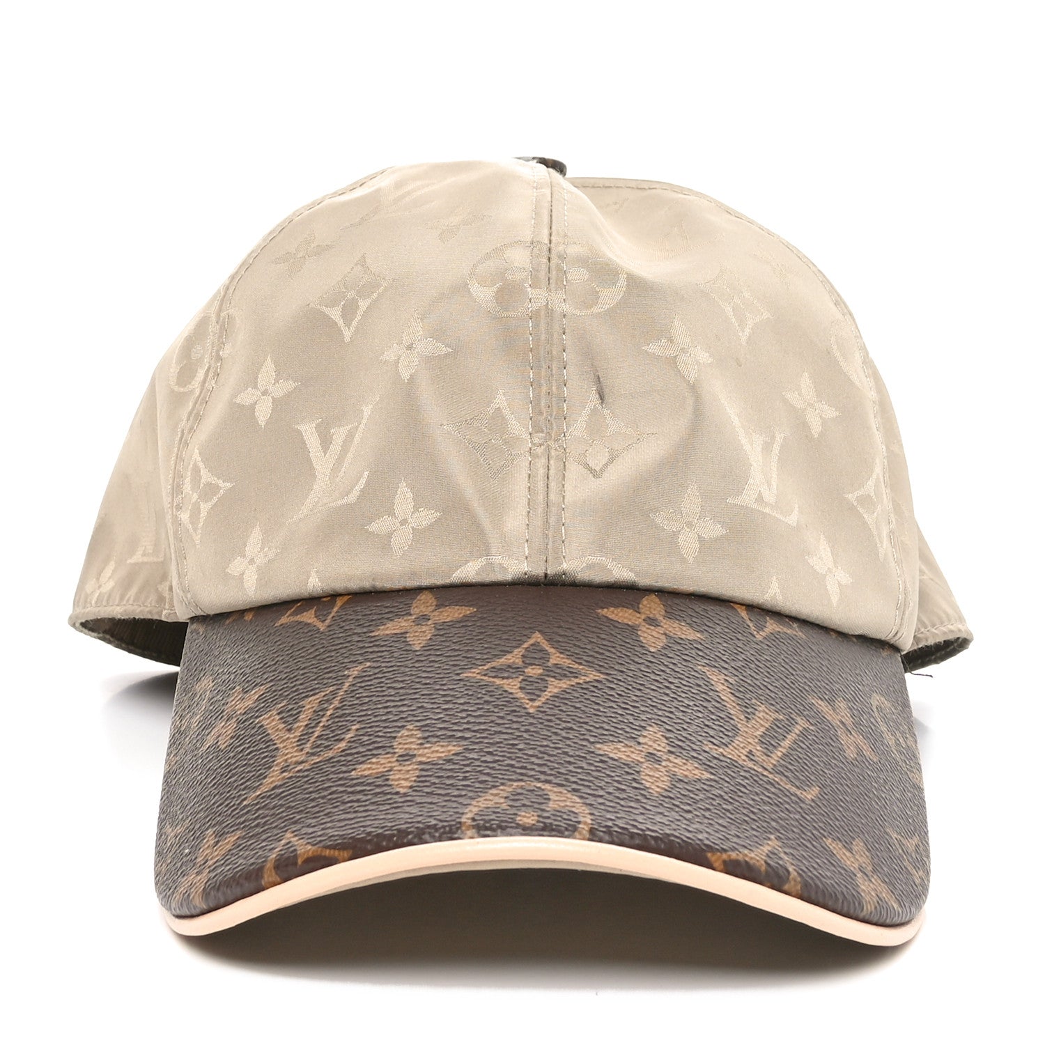 Louis Vuitton Polyester Silk Monogram LV Get Ready Cap L Beige 3 of 9