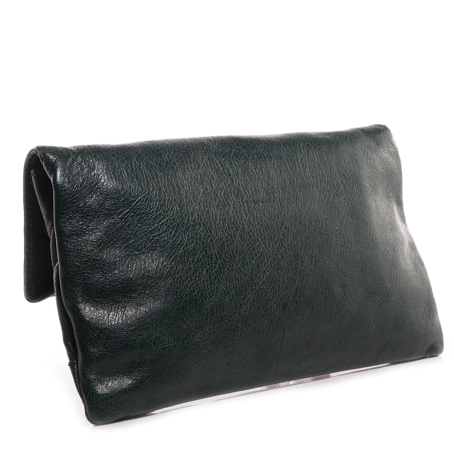 Balenciaga Agneau Giant 12 Silver Hardware Envelope Clutch Poker Fonce 3 of 10