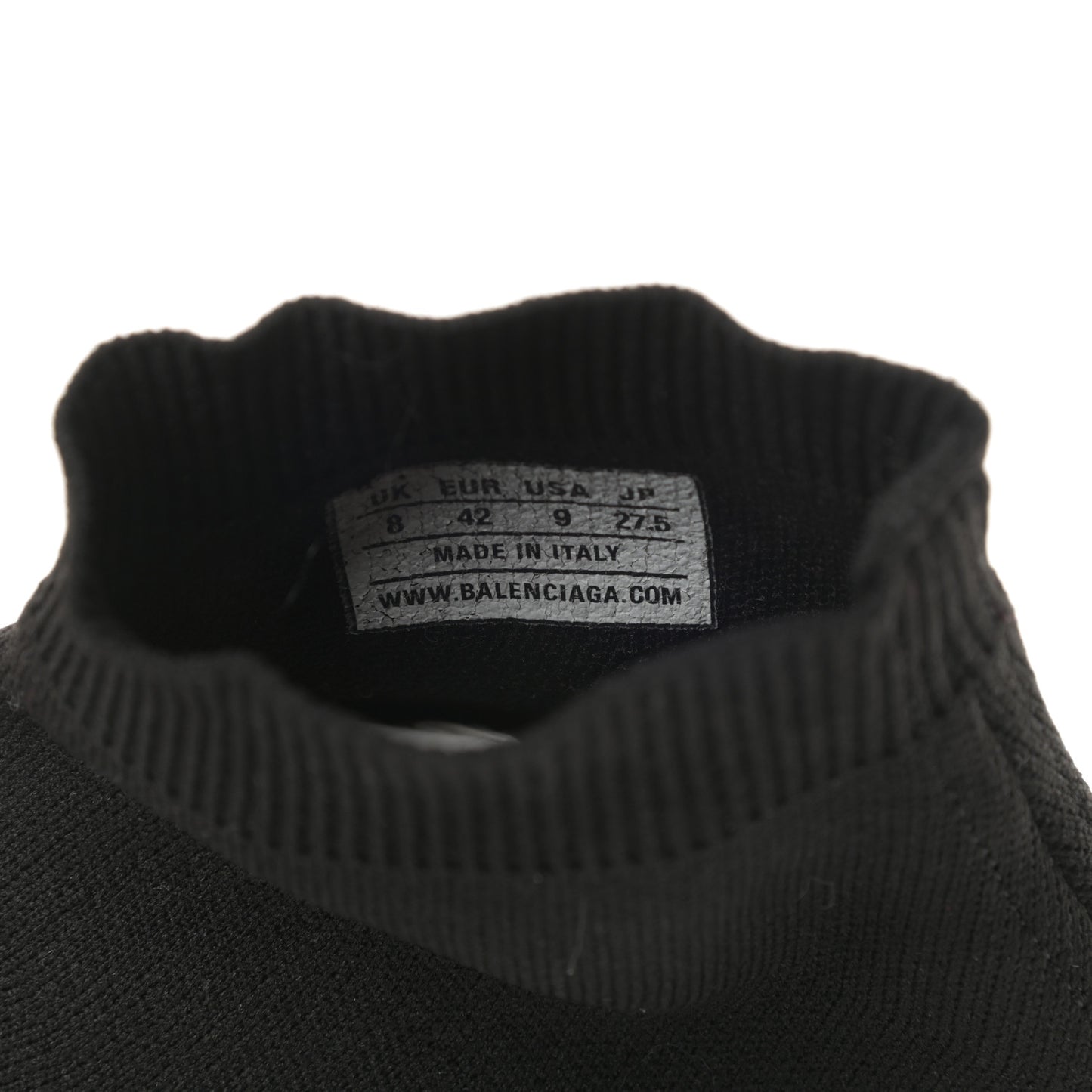 Neoprene Knit Mens Speed Sneakers 42 Black