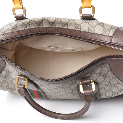 Gucci Soft GG Supreme Monogram Web Neo Vintage Duffle Bag Beige New Acero Crop 5 of 9
